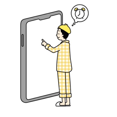 女性がスマートフォンを操作しています