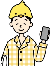 イラスト：女性がスマートフォンを持っています